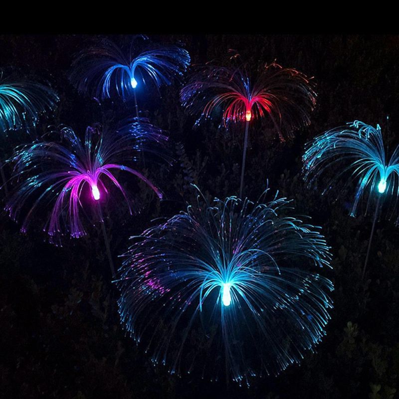 Cheap Price Wholesale 80cm Nice Quality Christmas Outdoor Yard Decorative Solar Fiber Light