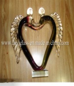 Special Design Heart Glass Craft for Decoration