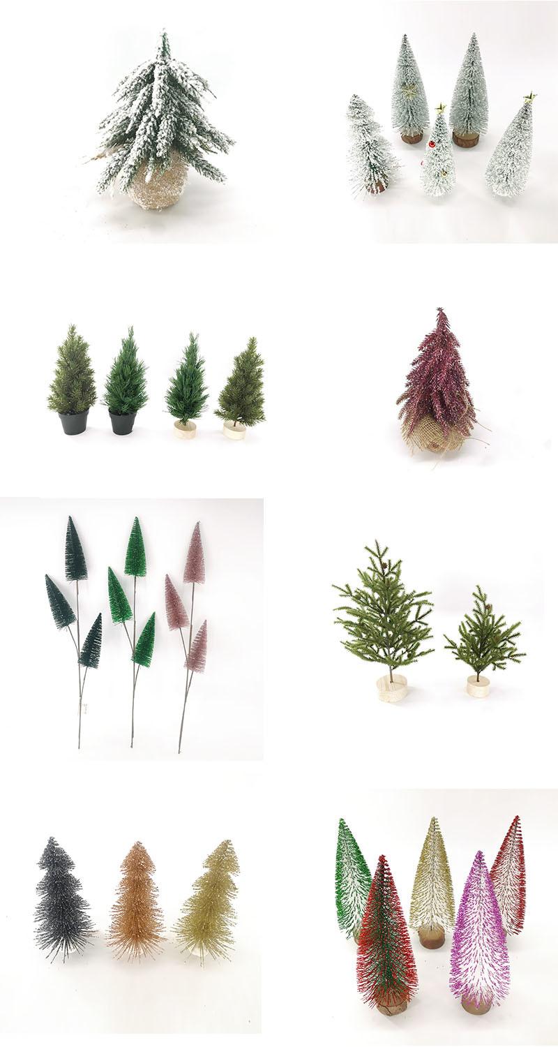 Customizable Xmas Holiday Party Home Tabletop Decoration 3D Mini Christmas Tree Small Pine Tree