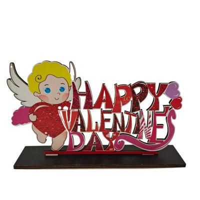 Valentine&prime; S Day Wooden Craft Decorations Anniversary Wedding Decoration