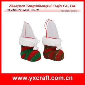 Christmas Decoration (ZY16Y039-1-2 14CM) Christmas Ankle Boot Snowman Model
