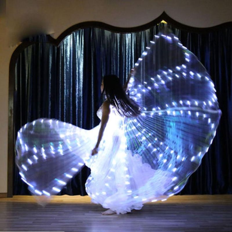 LED Dance Costumes Dancing Wing Props