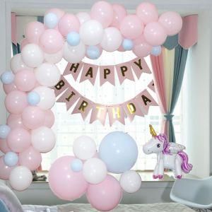 87PCS Pink Unicorn Girl Birthday Party Decoration Balloon Arch Garland
