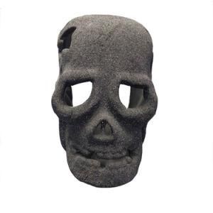 Factory Manufacture Wholesale Decor Art Gift Ceramic Black Halloween Decoration Skull