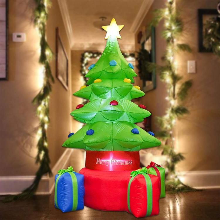 Merry Christmas Wholesale Inflatable Christmas Gift Inflatable 7FT Christmas Tree