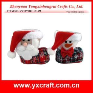 Christmas Decoration (ZY15Y110-1-2) Christmas Plain Christmas Stocking