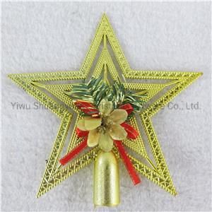 Christmas Top Star for Holiday Wedding Party Decoration Supplies Hook Ornament Craft Gifts