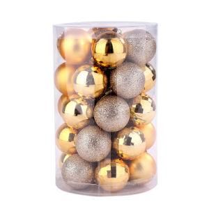 New Design Luxury Plastic Ball Ornaments 34 Christmas Balls Set 4cm Christmas Spheres Decoration Home