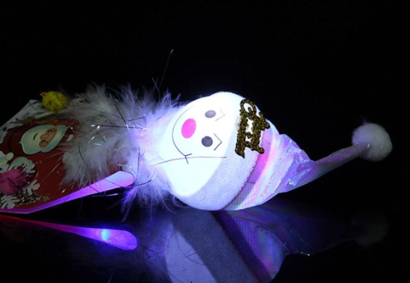 Snowman Santa Tree Flash LED Luminous Stick Kids Children Toy