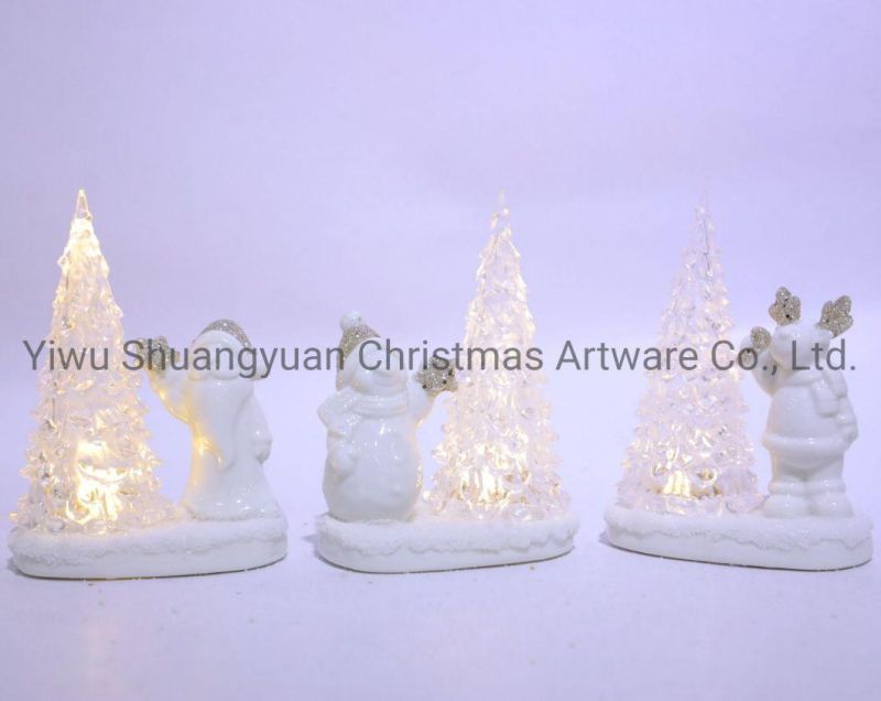 Christmas Ceramic for Holiday Wedding Party Decoration Supplies Hook Ornament Craft Gifts
