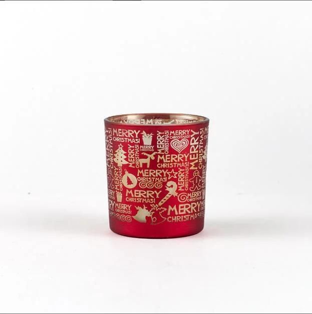 Vss Luxury Christmas Present Laser Engraved Glass Candle Jar with Scented Soy Candle