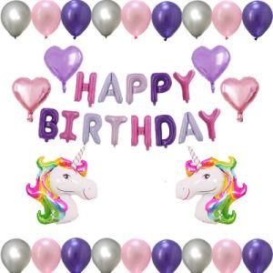 Rainbow Unicorn Theme Party Balloons Unicorn Birthday Decoration Balloon