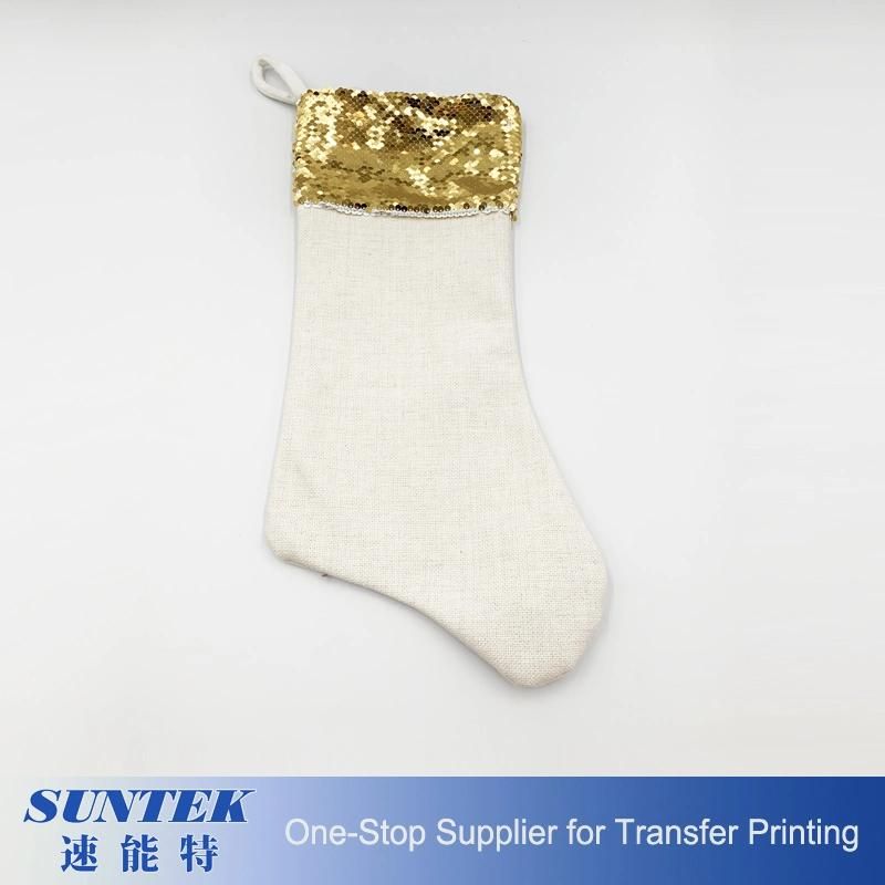 Sublimation Blank Christmas Linen Stocking