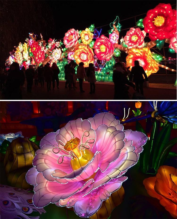 Wholesale Customized Colorful LED Lights Artificial Sunflowers for Park Decorations