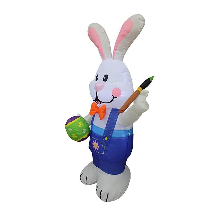 Easter Decoration Inflatable Cartoon Easter Inflatable Bunny with LED Light