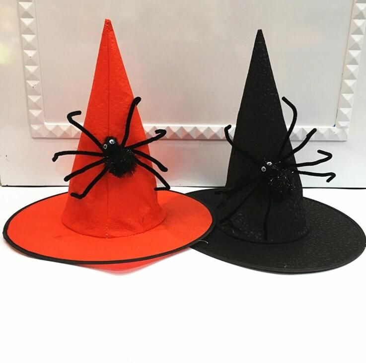 Factory Price Halloween Decoration Funny Spider Witch Hat for Adult
