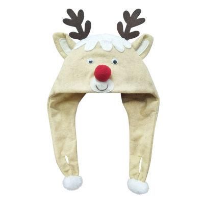 Christmas Reindeer Style Animal Hat Winter Useful Wholesale Felt Hat Party Supplies