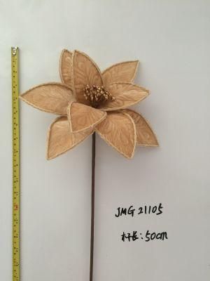 Ytcf105 Customized Poinsettia Flower for Christmas Tree Decor Picks