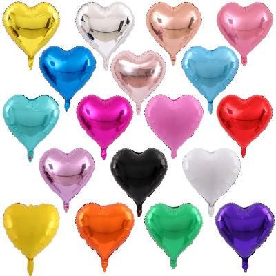 Wedding Birthday Party Decoration Love Heart Shape Aluminum Foil Balloon