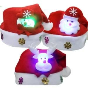 Hot Selling Unique Custom Knitted LED Christmas Hat with Light
