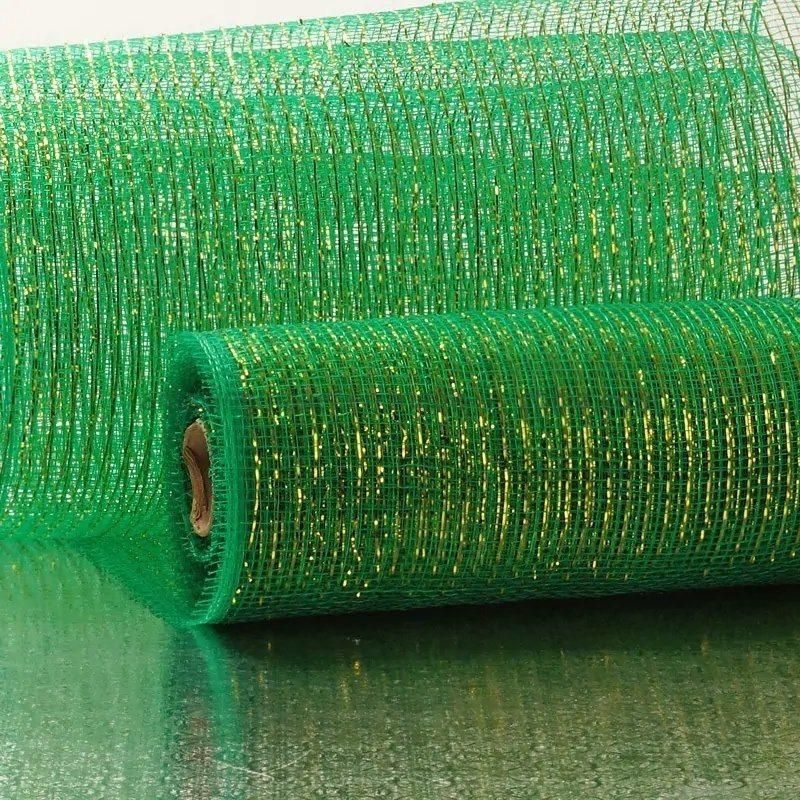 Fashion Gold Thread Metallic 10′′ Deco Mesh Netting