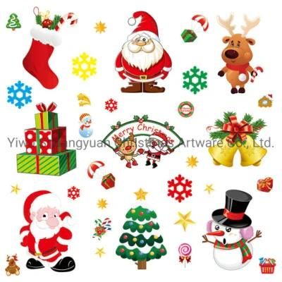 TPR Christmas Jel Sticker Plastic Window Sticker Door Sticker Wall Sticker Fridge Sticker