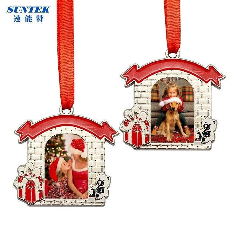 Sublimation Blank Metal Christmas Ornament-House