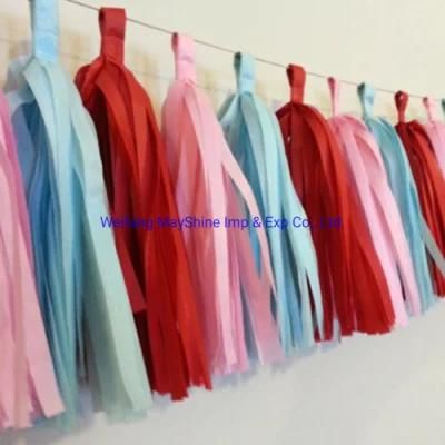 Hot Selling Top Quality Party Handing Decor Tissue Paper Balloon Tassel Garland Wholesale for Birthday Wedding Decoration