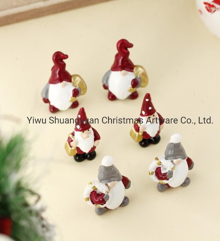 Hot Sale Resin Christmas Decoration Snowman Table Top Decoration Christmas Lovely Snowman