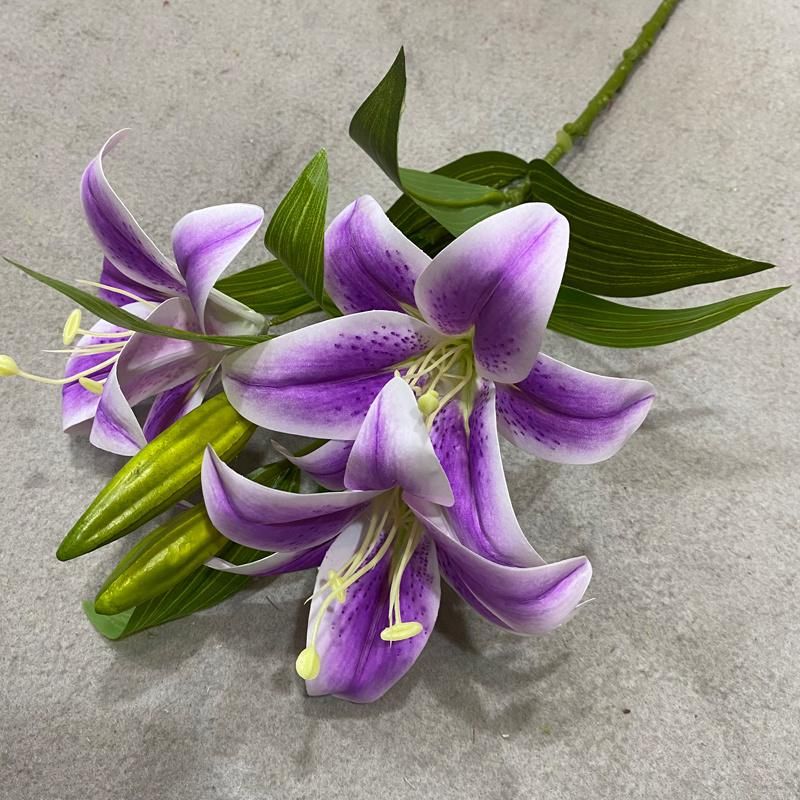 Good Selling Hot Fashion Decorative Handmade Artificial Flowers Artificial Lily Flower