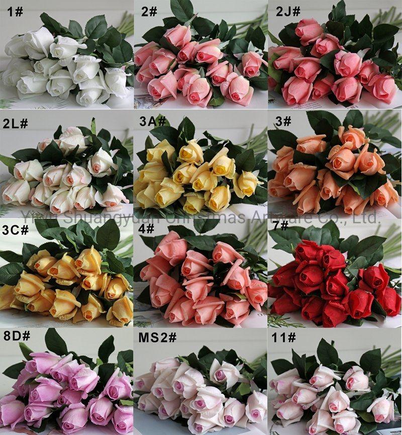 Christmas Artificial Flowers Decor for Home Garden Holiday Wedding Party Decoration Supplies Hook Ornament Craft Gifts