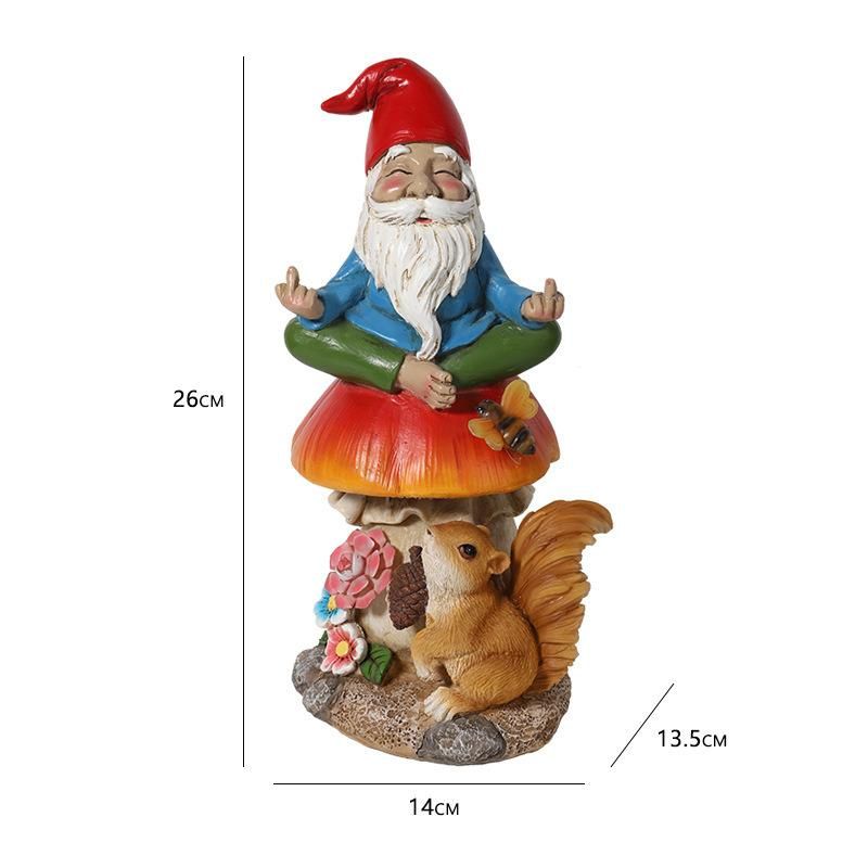 Resin Craft Decoration Statue Crafts for Decor Dolls Garden Polyresin Home Santa Claus Snowman Ceramic Dwarf Christmas Figurine