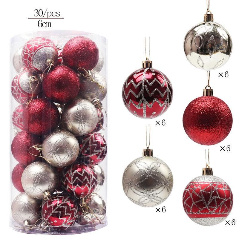 Balls Fly with Luxury Jewelred Bulbs Glass Football 100 Set Outdoor Ornament Wooden Ornaments Lights