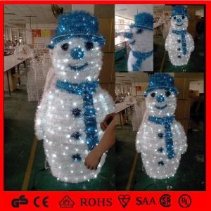 Hot Sales Christmas Decoration LED 3D Snowman Motif Light
