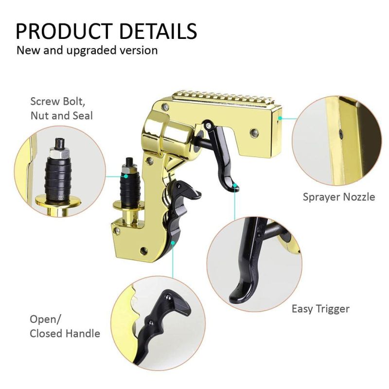 The Third Generation Champagne Spray Gun Feeding Beer Continuous Sprayer KTV Bar Atmosphere Props Champagne Gun