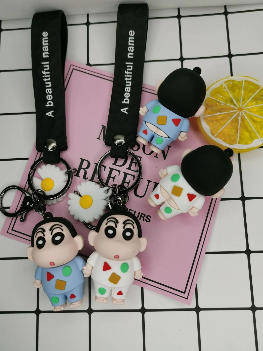 Cute Silicone Animal Cartoon Car Keychain Ring Bag Pendant Gift