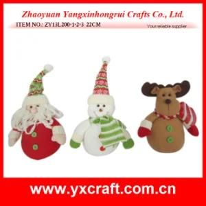 Christmas Decoration (ZY13L200-1-2-3 22CM) Christmas Gift Santa