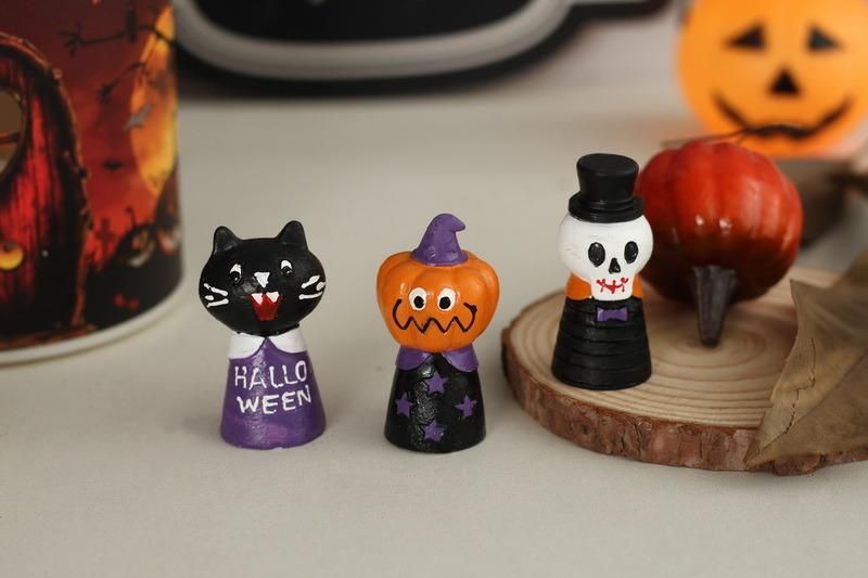 New Arrival Halloween Craft Halloween Cat Skull Pumpkin Decoration Table Decor