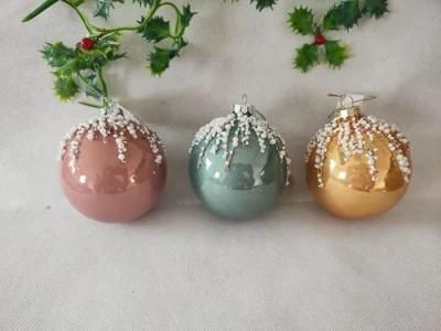 2021 Hot Sales Christmas Tree Ornament Glass Ball