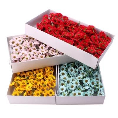 Wholesale DIY Gerbera Preserved Artificial Soap Flower Head Soap Flower Ping Pong Chrysanthemum with Gift