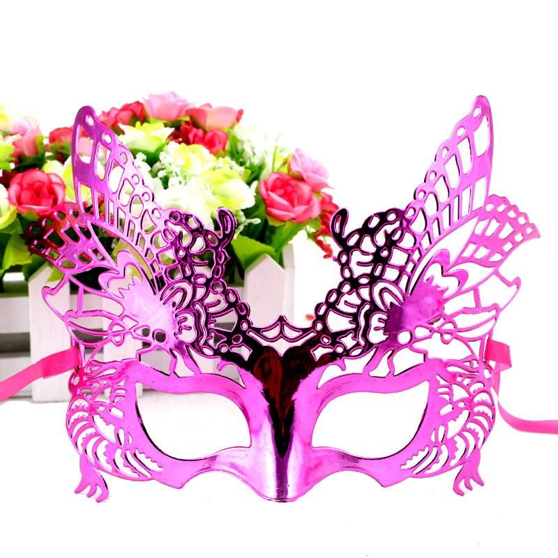 Cross-Border PVC Feather Princess Christmas Masquerade Mask