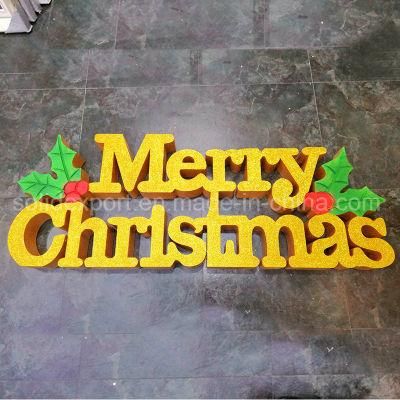 Christmas Decoration Display Logo Customized Merry Christmas for Shopping Mall