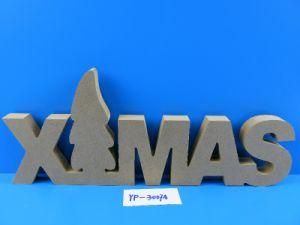 Wood Letter English Alphabet Xmas Love Hohoho