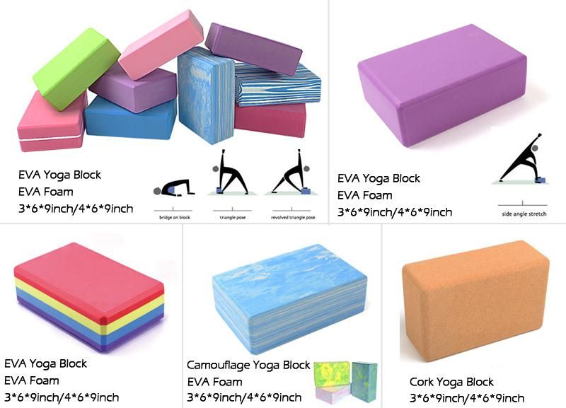 Exercise Waterproof Pilates Sport Foam Eco-Friendly Customized EVA Yoga Block