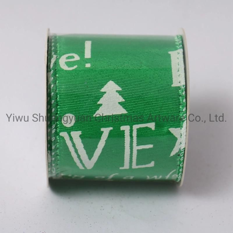 Christmas Ribbon Decor for Holiday Wedding Party Decoration Supplies Hook Ornament Craft Gifts