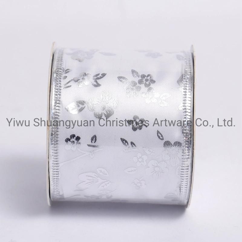 Christmas Ribbon Decor for Holiday Wedding Party Decoration Supplies Hook Ornament Craft Gifts