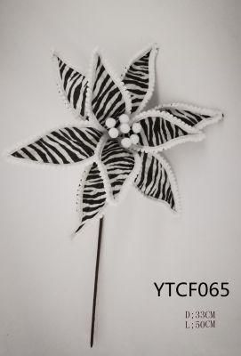 Ytcf065 Hot Sale Artificial Simulation Poinsettias Flowers with Cheap Factory Price