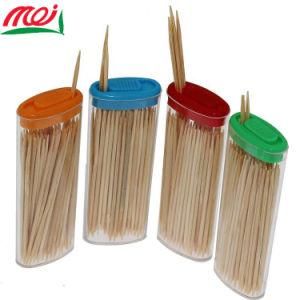 Manufacture Two Side Bottle Packed Thin Bamboo Toothpick