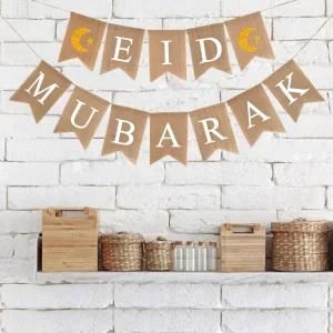 Muslim Ramadan Decoration Garland Eid Mubarak Flag