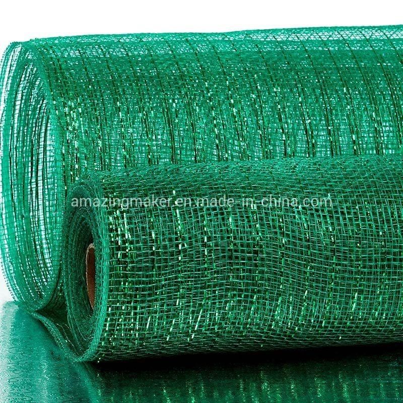 Colored Thread Metallic 21′′ Deco Mesh Wreath Packaging